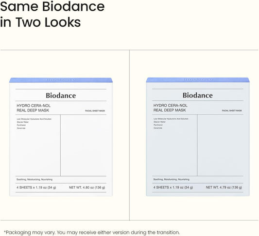 Biodance Hydro Cera‑Nol Real Deep Mask (4 Pieces)