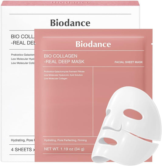 Biodance Bio‑Collagen Real Deep Mask (4 Pieces)