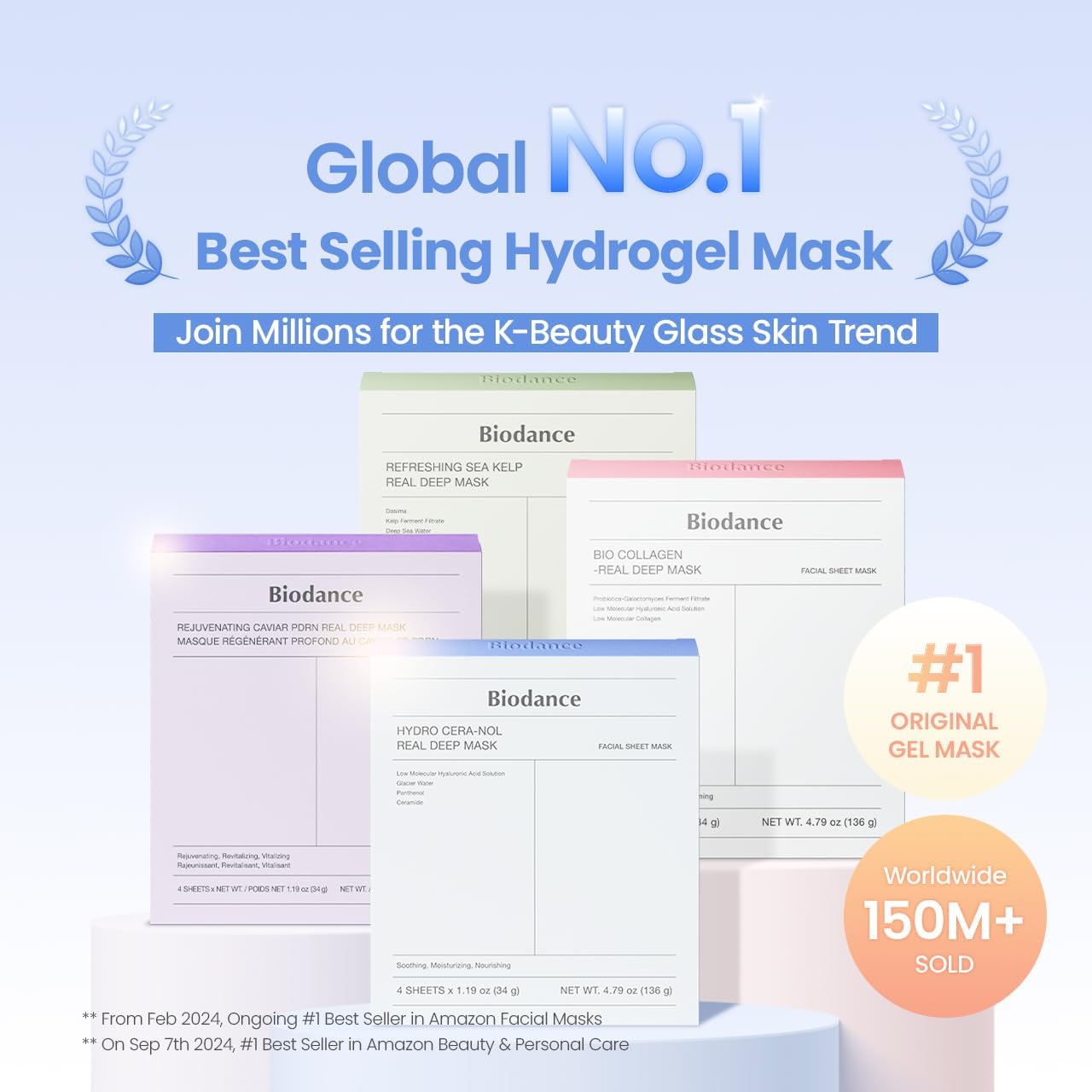 Biodance Hydro Cera‑Nol Real Deep Mask (4 Pieces)